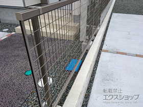 のフェンス・柵 アルメッシュフェンス1型 フリーポールタイプ 施工例