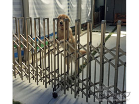 のカーゲート トリップゲート ペットガード型 ノンレール 片開き 30S 施工例