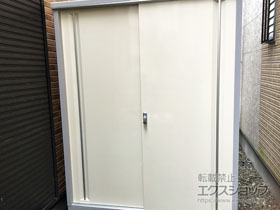 の物置・屋外倉庫 シンプリー 一般型 1520×755×1903（MJX-157E-P） MJX-157E-P-FW 施工例