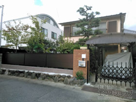 のカーゲート トリップゲート NC型 ノンキャスター 片開き 26S 施工例