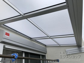 のバルコニー・ベランダ屋根 スピーネ F型 ルーフタイプ 単体 積雪〜20cm対応 施工例