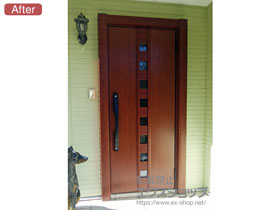 の玄関ドア リシェント玄関ドア3 断熱K4仕様 手動 片開き仕様(ランマ無)R M28型 施工例