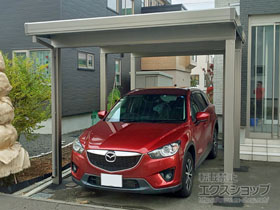 のカーポート テリオスポートIII 4500 角柱6本柱 積雪〜150cm対応 施工例