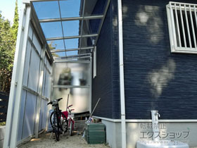 のストックヤード スピーネストックヤードF型 パネルタイプ スクリーン仕様 積雪〜20cm対応 施工例