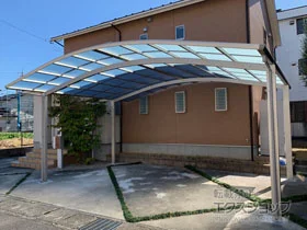 YKKAPのカーポート レイナツインポートグラン　積雪～20cm対応 施工例