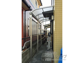 のテラス屋根 プレシオステラスII R型 テラスタイプ 単体 積雪〜20cm対応 施工例