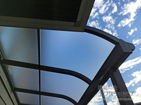 のテラス屋根 ソラリア R型 テラスタイプ 単体 積雪〜20cm対応 施工例