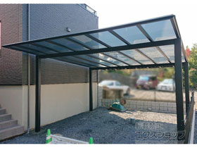 のカーポート スカイリード 両側支持 ワイド2台用 積雪〜20cm対応 施工例