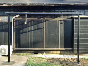 のテラス屋根 スピーネ F型 テラスタイプ 単体 積雪〜20cm対応 施工例