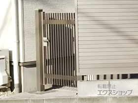 の門扉 ハイ千峰 片開き　柱使用 施工例