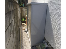 の物置・屋外倉庫 シンプリー 一般型 1520×515×1603（MJX-155D-P） MJX-155D-P-FW 施工例