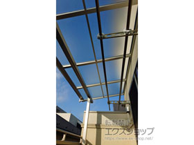 のバルコニー・ベランダ屋根 ソラリア F型 屋根タイプ 単体 積雪〜20cm対応 施工例