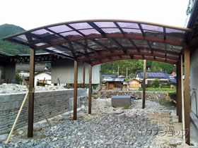 のカーポート レイナツインポートグラン 延長　積雪〜20cm対応 施工例