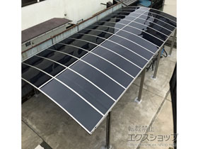 のカーポート プレシオスポート ワイド 縦連棟 積雪〜20cm対応 施工例