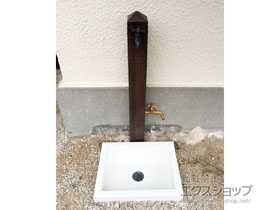 の立水栓・ガーデンシンク 立水栓ユニット モ・エットL シンプルパンセット 施工例