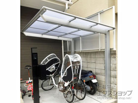 のサイクルポート・駐輪場 ネスカFミニ (フラットスタイル) 積雪〜20cm対応 施工例