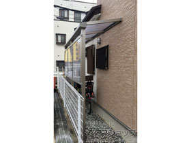 のテラス屋根 プレシオステラスII F型 テラスタイプ 単体 積雪〜20cm対応 施工例