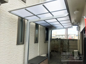 のサイクルポート・駐輪場 ネスカFミニ (フラットスタイル) 積雪〜20cm対応 施工例