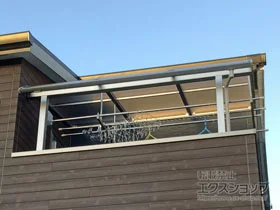 YKKAPのバルコニー屋根 ソラリア R型 屋根タイプ 単体 積雪～20cm対応 施工例