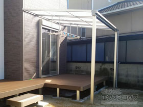 のテラス屋根 ソラリア F型 テラスタイプ 単体 積雪〜20cm対応 施工例