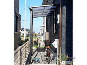 のテラス屋根 パワーアルファ F型 テラスタイプ 単体 積雪〜30cm対応 施工例