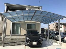 YKKAPのカーポート レイナツインポートグラン　積雪～20cm対応 施工例