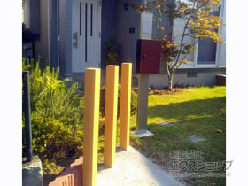 のフェンス・柵 カスタマイズパーツ 枕木材 アルミ形材タイプ 施工例