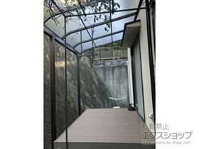 のテラス屋根 ソラリア R型 テラスタイプ 単体 積雪〜20cm対応 施工例