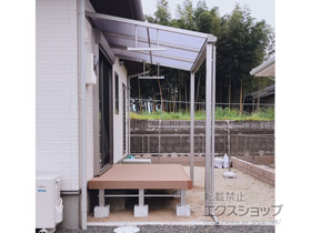 のテラス屋根 ソラリア F型 テラスタイプ 単体 積雪〜20cm対応 施工例