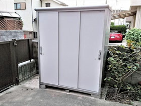 の物置・屋外倉庫 エスモ 一般型 1650×900×1959 ESE-1609A-PW 施工例