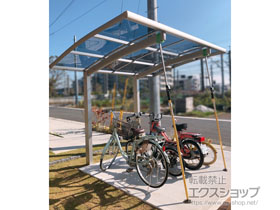 のサイクルポート・駐輪場 プレシオスポート ミニ 積雪〜20cm対応 施工例