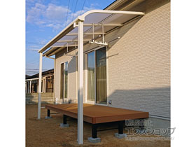 のテラス屋根 ソラリア R型 テラスタイプ 単体 積雪〜20cm対応 施工例