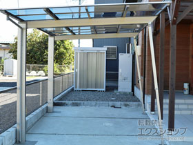 のカーポート ネスカＦ (フラットスタイル) 耐雪風圧強化パッケージ 積雪〜30cm対応 施工例