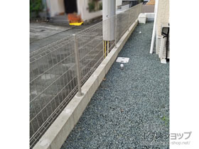 のフェンス・柵 イーネットフェンス 3F型 自由柱施工 施工例