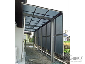 のテラス屋根 フーゴF 独立テラスタイプ 連棟 積雪〜20cm対応 施工例