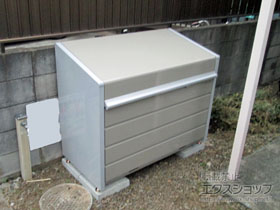 のゴミステーション ダストボックスミニ パネル床タイプ DBN-126P 500L 施工例