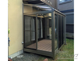 のテラス囲い・サンルーム サニージュ R型 床納まり ランマ無 積雪〜20cm対応 施工例