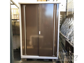 の物置・屋外倉庫 シンプリー 一般型 1320×905×1903 MJX-139E-P-TB 施工例