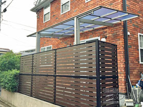 のカーポート ネスカF (フラットスタイル) 積雪〜20cm対応 施工例