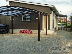 のテラス屋根 ソラリア R型 テラスタイプ 単体 積雪〜20cm対応 施工例