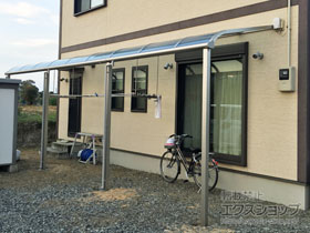 のテラス屋根 ソラリア R型 テラスタイプ 三連棟 積雪〜20cm対応 施工例