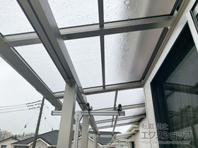 のバルコニー・ベランダ屋根 ソラリア F型 屋根タイプ 単体 積雪〜20cm対応 施工例