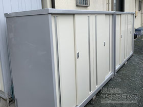 の物置・屋外倉庫 シンプリー 一般型 2160×905×1603 MJX-219D-FW 施工例