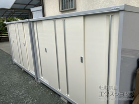 の物置・屋外倉庫 シンプリー 一般型 2160×905×1603 MJX-219D-FW 施工例