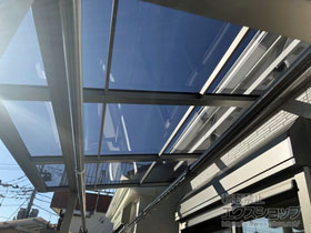 のバルコニー・ベランダ屋根 スピーネ F型 屋根タイプ 単体 積雪〜20cm対応 施工例