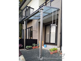 のテラス屋根 ソラリア R型 テラスタイプ 単体 積雪〜20cm対応 施工例