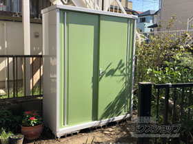 の物置・屋外倉庫 シンプリー 一般型 1520×615×1903（MJX-156E-P） MJX-156E-P-LG 施工例