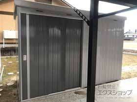 の物置・屋外倉庫 ネクスタ大型 多雪地型 3580×1790×2375 NXN-64H-PG 施工例