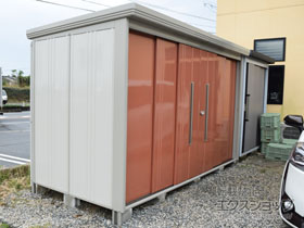 の物置・屋外倉庫 Mr.ストックマンダンディ 一般型 3600×1590×2110（ND-3615） ND-3615-T 施工例