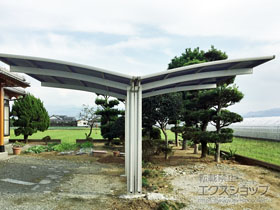 のカーポート プレシオスポート Y合掌 積雪〜20cm対応 施工例